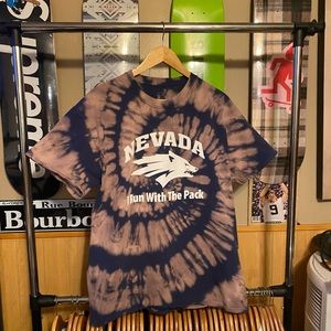 University of Reno Nevada UNR Custom one of one reverse dye